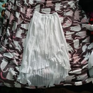 Ankle White Skirt